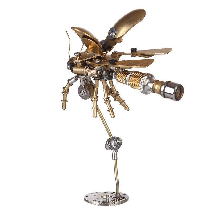 Fire Fly Steampunk Bug Insect Metal Sculpture Model Assembled Crafts