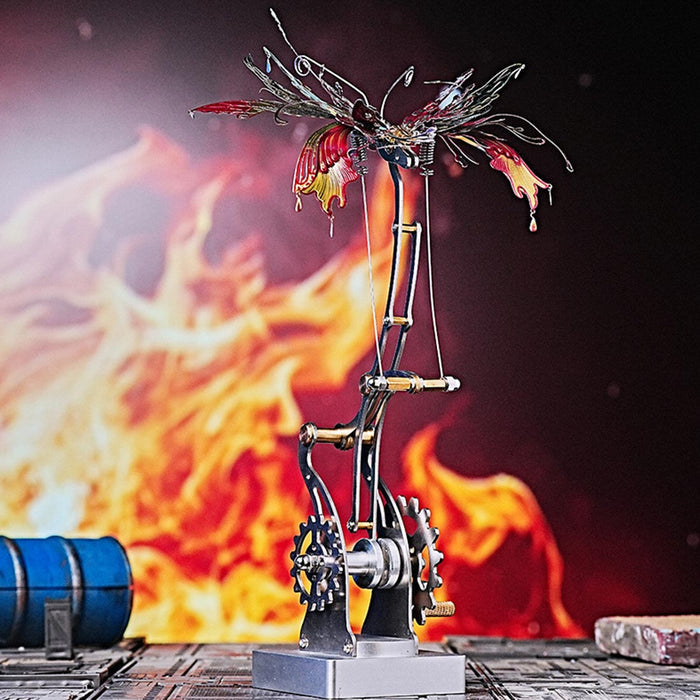 Flame Butterfly 3D Metal Mechanical Kinetic Model Kit Julia Butterfly Born of Fire