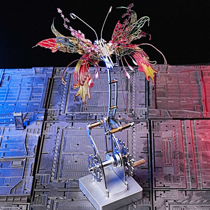 Flame Butterfly 3D Metal Mechanical Kinetic Model Kit Julia Butterfly Born of Fire