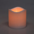 Flameless Plastic Candle LED Light, Ivory, 3-Inch
