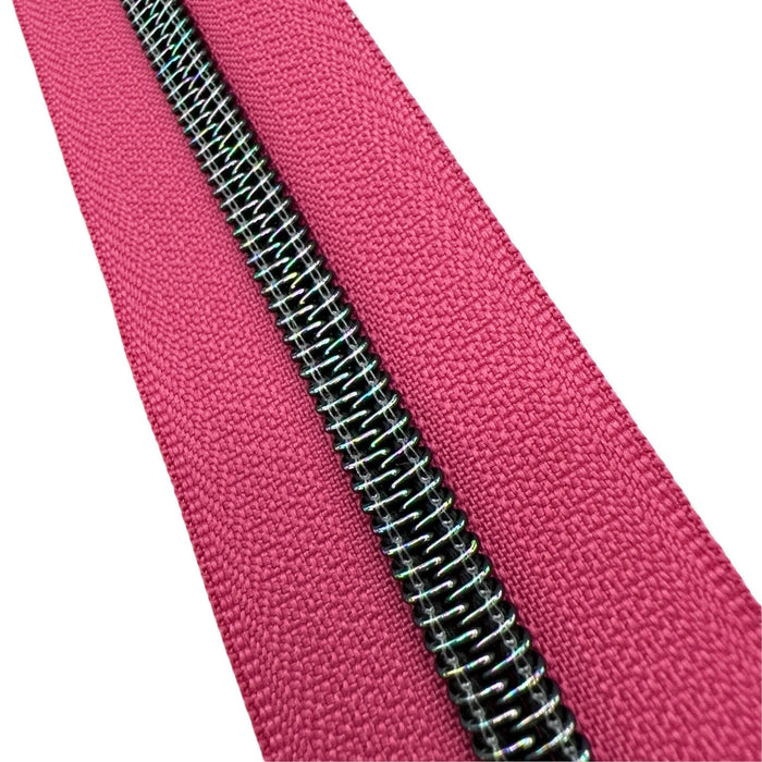 French Rose | #5 Midnight Rainbow Zipper by the Yard - 3 Yard Singles