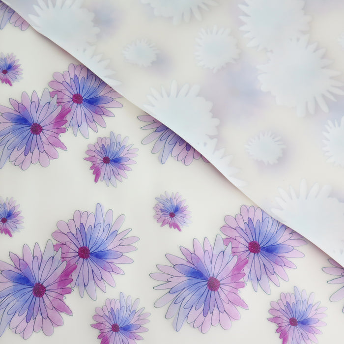 Frosted Violet Daisy | 18" Frosted Vinyl Roll