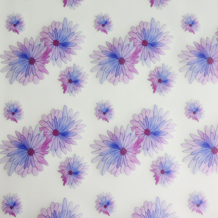 Frosted Violet Daisy | 18" Frosted Vinyl Roll
