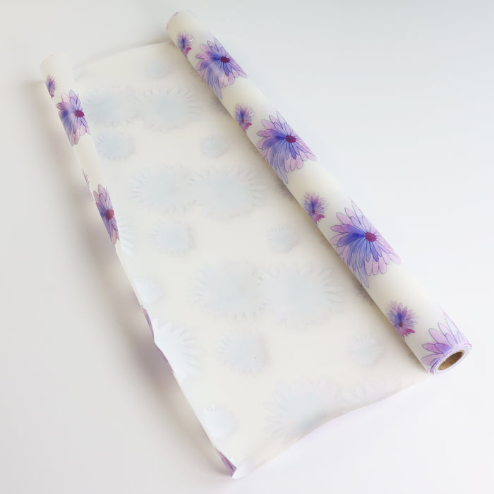 Frosted Violet Daisy | 18" Frosted Vinyl Roll