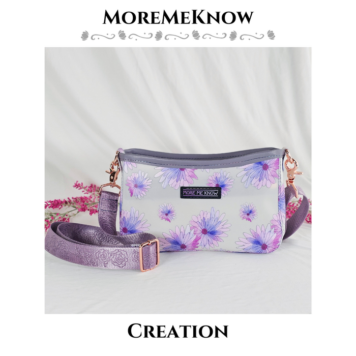 Frosted Violet Daisy | 18" Frosted Vinyl Roll
