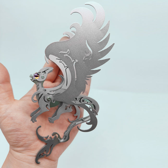 Furry Maine Coon Cat 3D Metal Puzzle