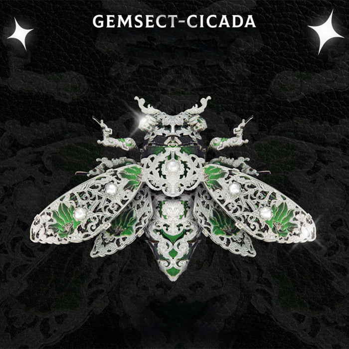 GEMSECT 3D Metal Insect Model Kits DIY Assembly Puzzle Laser Cut Jigsaw Toys