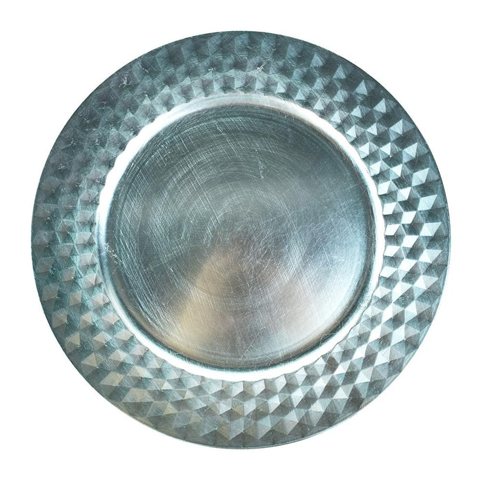 Geometric Style Charger Plate, 13-Inch, 1-Count