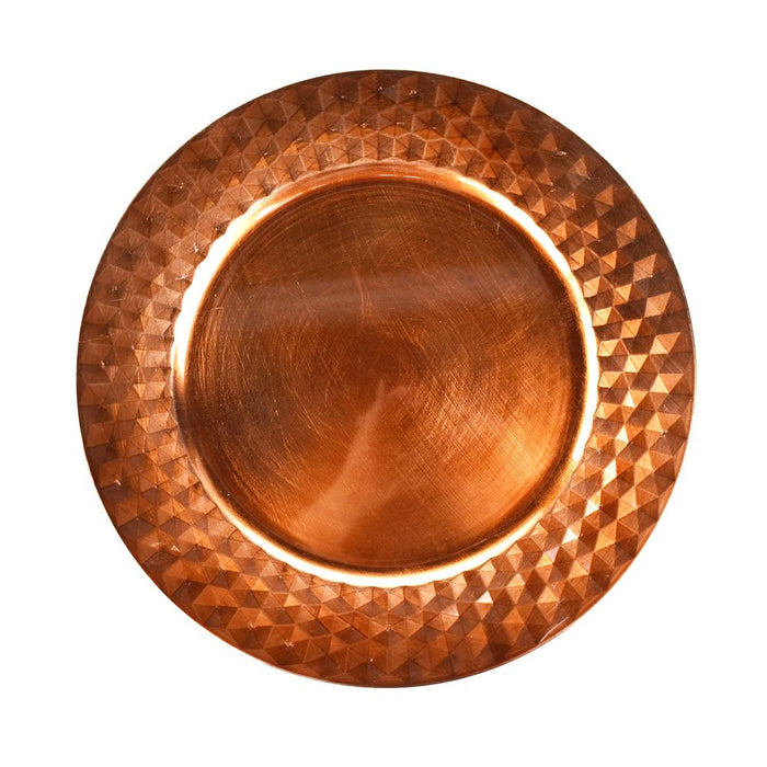 Geometric Style Charger Plate, 13-Inch, 1-Count