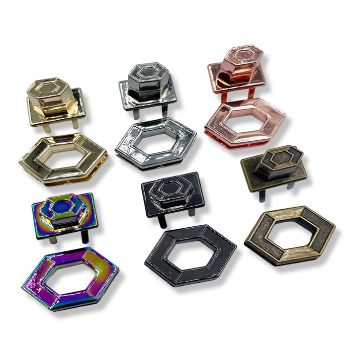 Geometric Turn Lock | Pack of 2