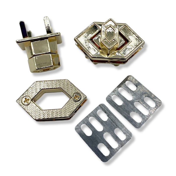 Geometric Turn Lock | Pack of 2