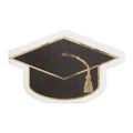 CR Gibson Graduation Cap Mortarboard shaped paper party napkin.