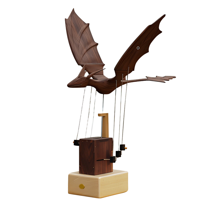 Handcrafted Wooden Western Dragon Mythical Creature Automata Mechanical Sculpture