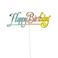 Happy Birthday Party Pick Topper, 11-Inch, 12-Count - Mutlicolor