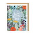 "Happy Wedding Day!" Floral Greeting Card