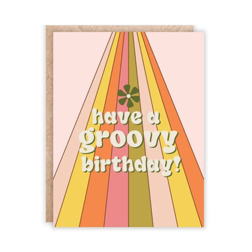 "Have a Groovy Birthday" Greeting Card