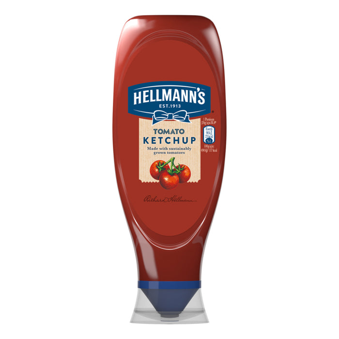 Enjoy the rich, balanced taste of Hellmann's Ketchup, made with carefully selected tomato paste and a blend of spices for a smooth, full-bodied flavor.