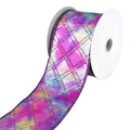 Holographic Diamonds Wired Ribbon, 2-1/2-Inch, 10-Yard