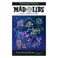Mad Libs Horoscope book cover with zodiac signs and colorful design on a blue background.