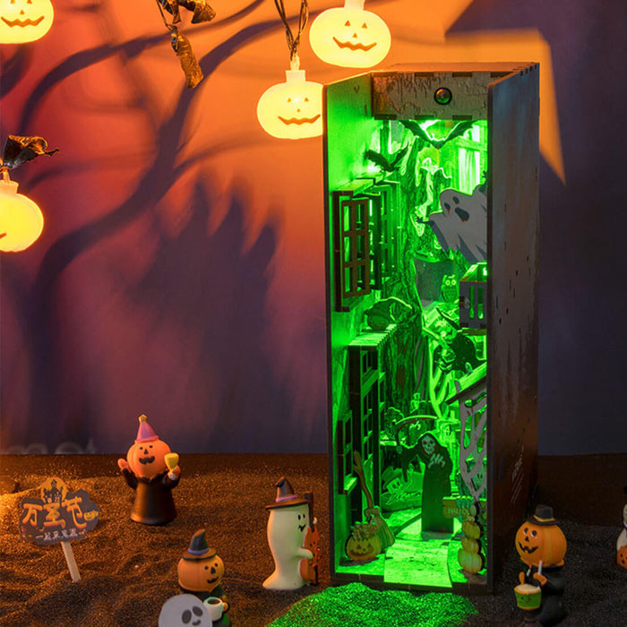 horror-halloween-bookself-alley-3d-diy-puzzle-assembly-model-kit-diorama-booknook-gift