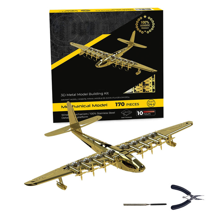 Hughes H-4 Spruce Goose 3D Metal Puzzle Strategic Airlift Flying Boat Aircraft Model Kit