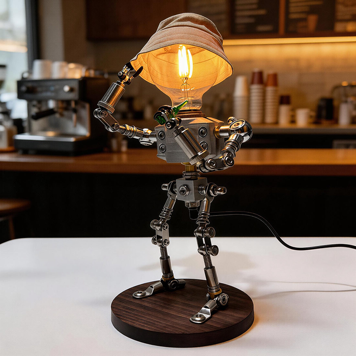 Industrial Lamp Man Robot Desk Light