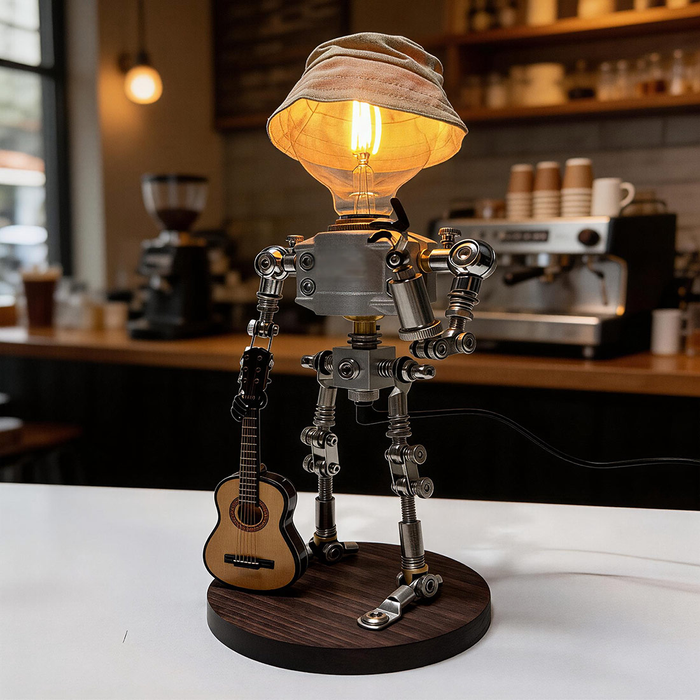 Industrial Lamp Man Robot Desk Light
