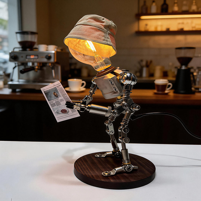 Industrial Lamp Man Robot Desk Light