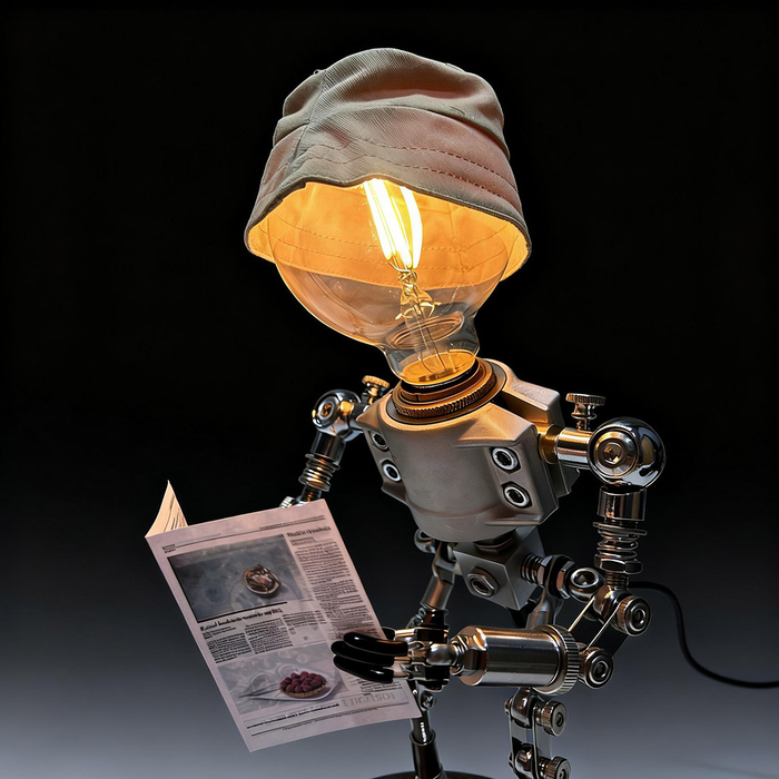 Industrial Lamp Man Robot Desk Light