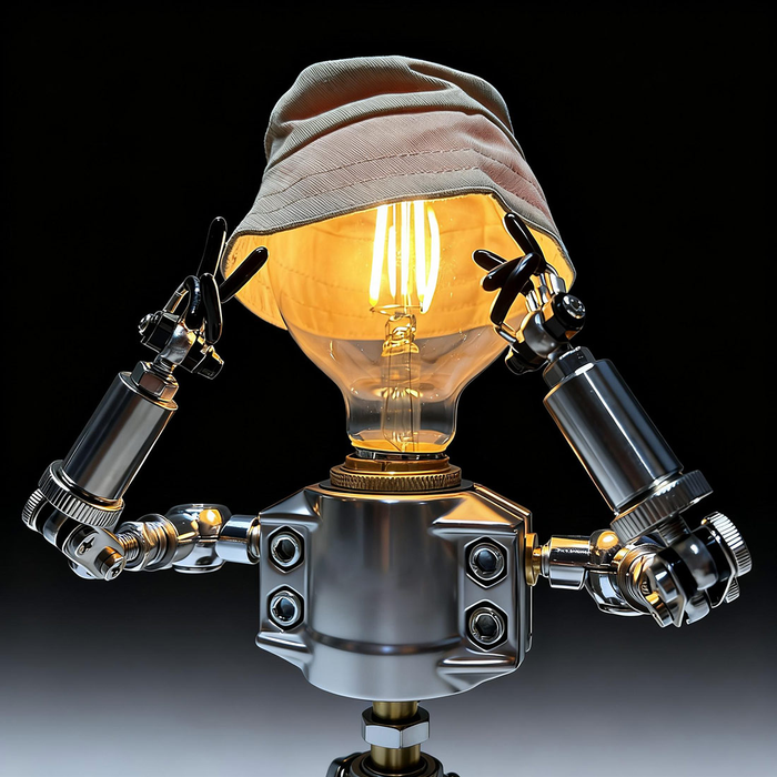 Industrial Lamp Man Robot Desk Light