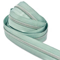 Irish Mint | #5 Nickel Zipper by the Yard - 3 Yard Singles