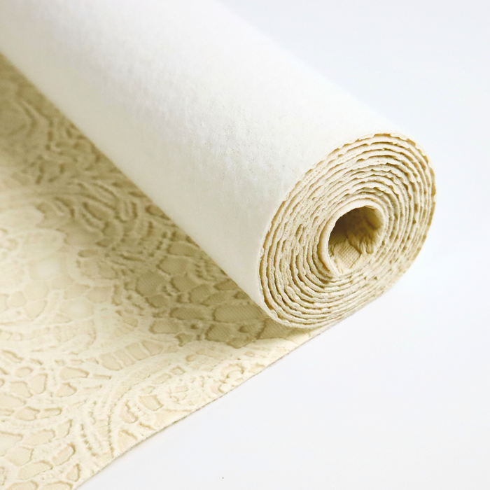 Ivory Lace | 18" Mid-Weight Vinyl Roll
