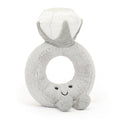 Front view of the Jellycat Amuseables Diamond Ring plush toy.