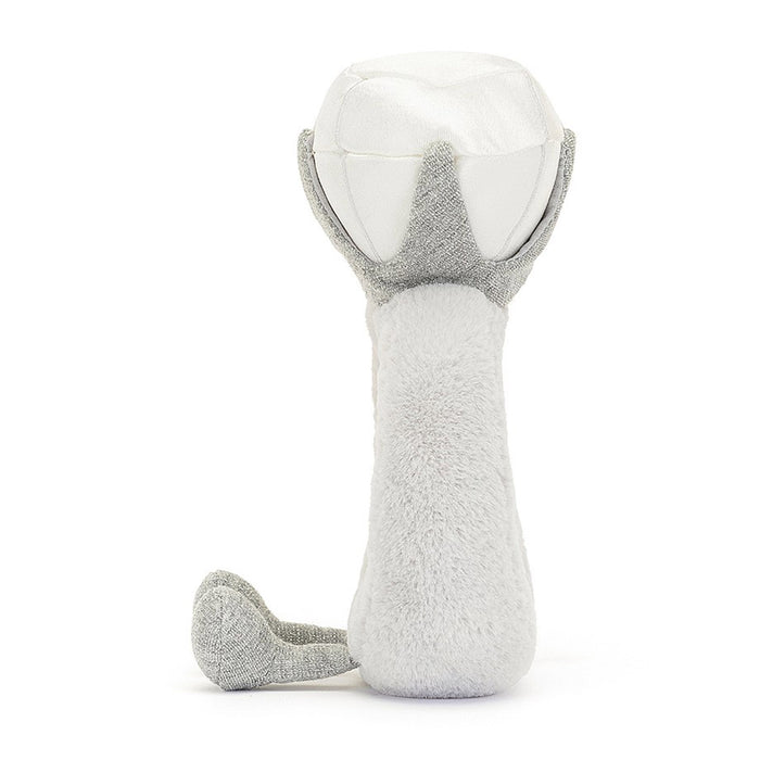 Side view of the Jellycat Amuseables Diamond Ring plush toy.