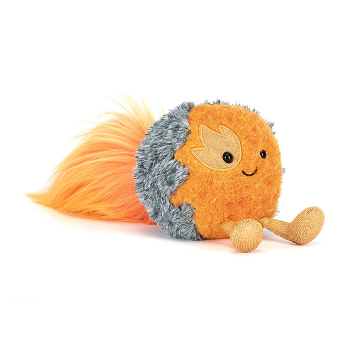 Jellycat Amuseables Space Comet plush toy, front angle view on a white background.