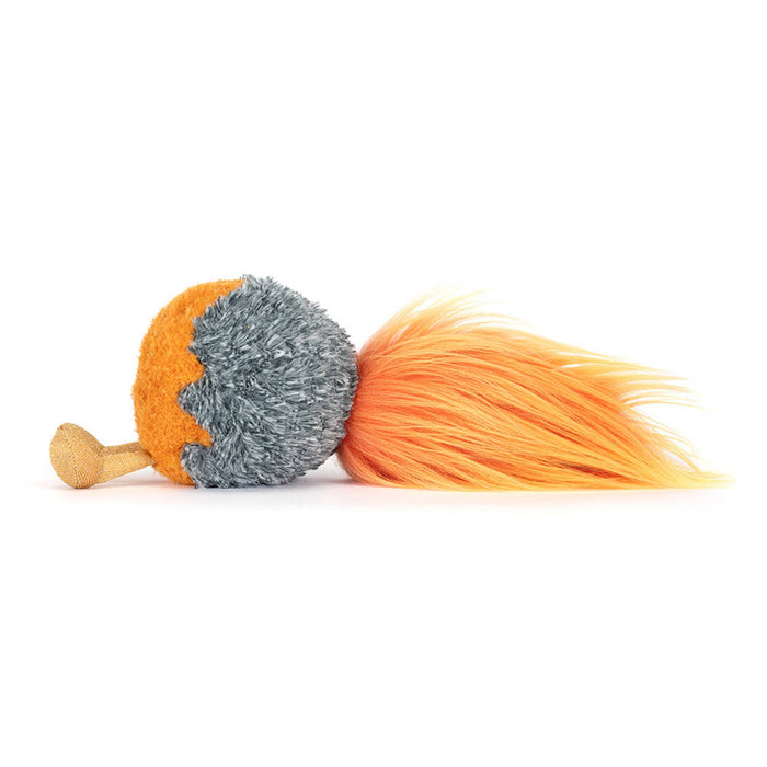 Jellycat Amuseables Space Comet plush toy, side view on a white background.