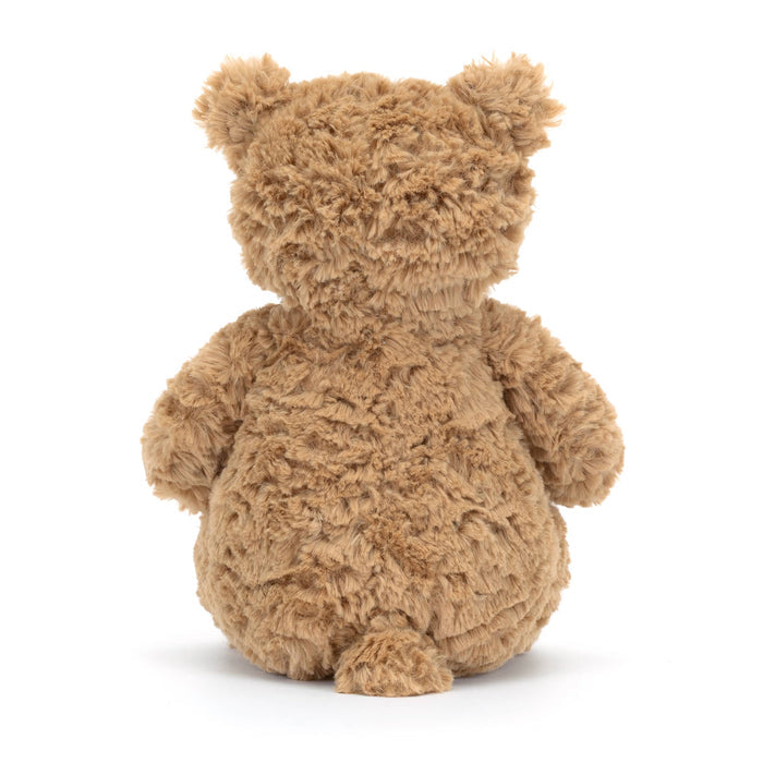 Jellycat Bartholomew plush teddy bear, back view, on a white background.
