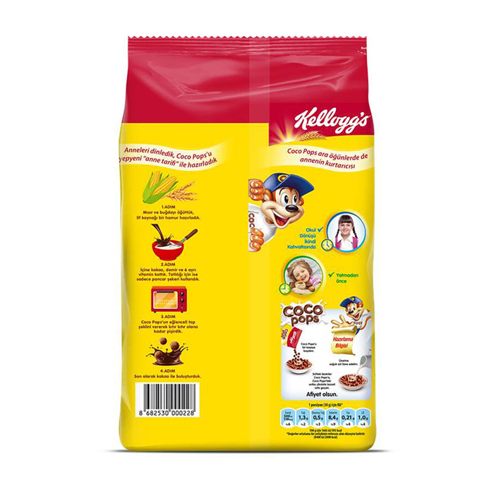 Start your morning with the rich chocolatey taste of Kellogg's Coco Pops Chocolate Corn and Wheat Cereal.