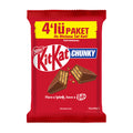 Enjoy the bold crunch of Kitkat Chunky Milk Chocolate Wafer, now in a convenient 4-pack.