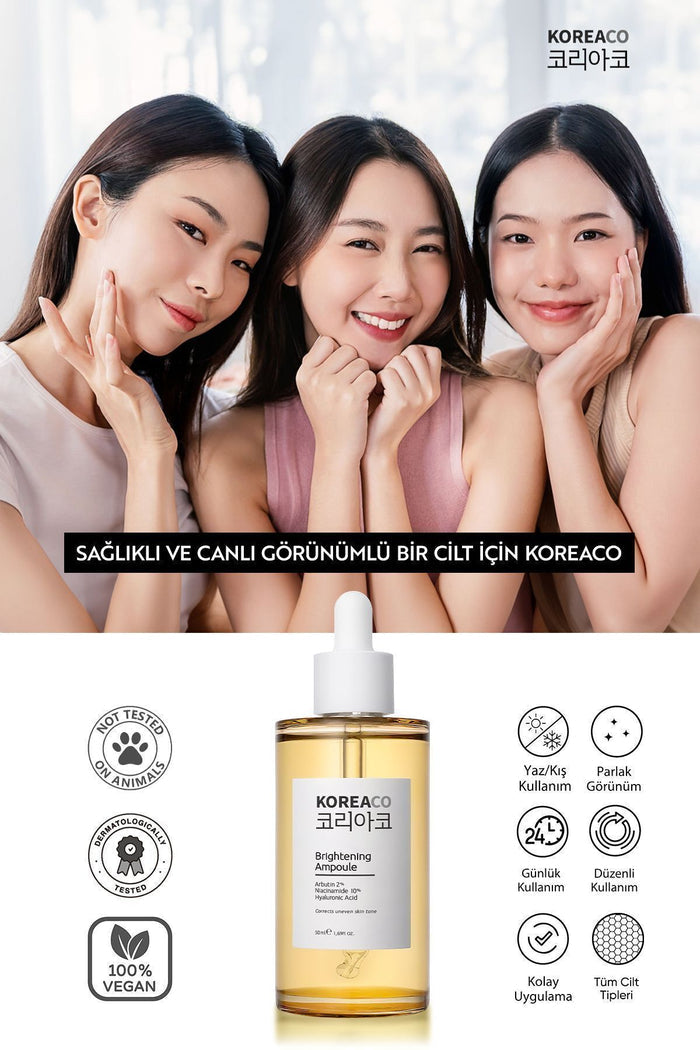 KOREACO Anti-Dark Spot & Tone Equalizing Brightening Ampoule is designed to help visibly reduce the appearance of dark spots while promoting a more even, radiant-looking complexion.