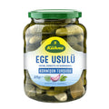 Kühne Ege Usulü Kornişon Turşu brings the fresh, herb-forward flavors of the Aegean region to your table.