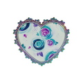 Lace Heart Watercolor Rose | 1.75” Machine Magnet