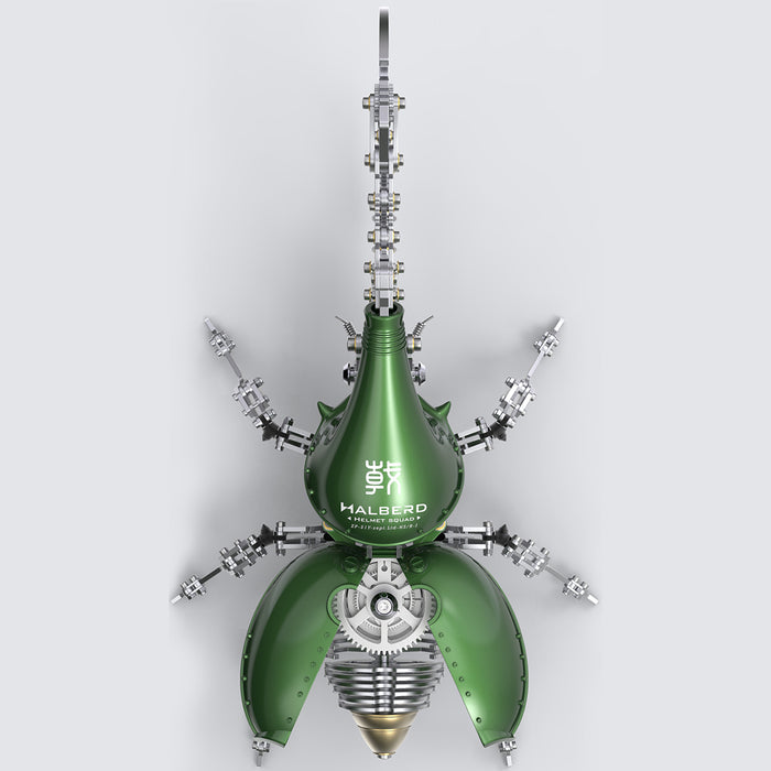 Large Dynastes Hercules Beetle with Long Horn 3D Metal Model Kits Assembly Insect