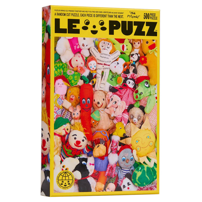Le Puzz 500 piece Old Friends jigsaw puzzle in box packaging, front angle, on a white background.