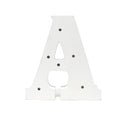 LED Wood Letter A, White, 6-1/4-Inch