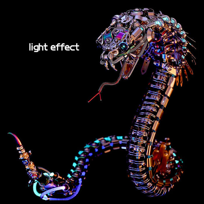 Legendary Serpent: Mechanical Snake 3D Metal Model Kit 500pcs