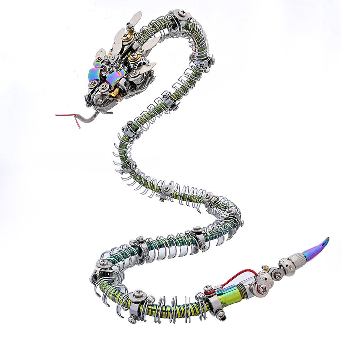 Legendary Serpent: Mechanical Snake 3D Metal Model Kit 500pcs