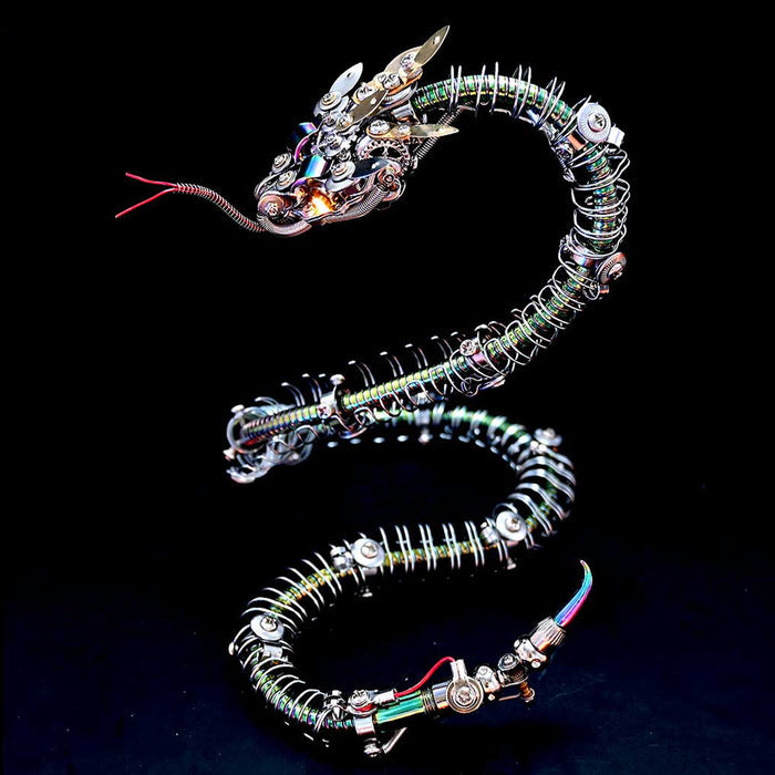 Legendary Serpent: Mechanical Snake 3D Metal Model Kit 500pcs