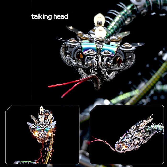 Legendary Serpent: Mechanical Snake 3D Metal Model Kit 500pcs