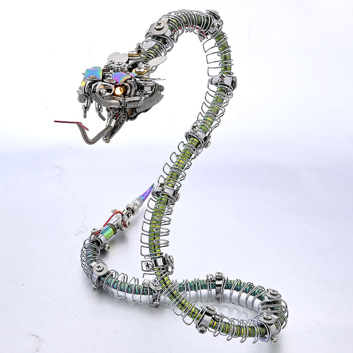 Legendary Serpent: Mechanical Snake 3D Metal Model Kit 500pcs